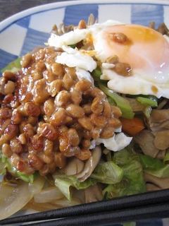 納豆載せ♪焼きそば-レシピのメイン写真