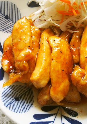 節約！胸肉の甘辛黒こしょうタレ揚げからめ-レシピのメイン写真