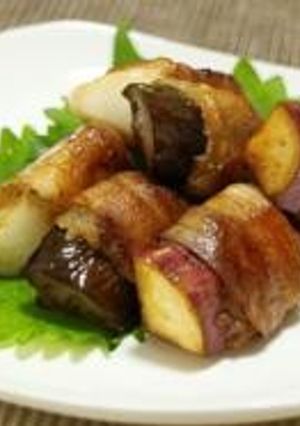 いろいろ野菜の豚肉巻き-レシピのメイン写真