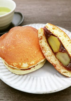 ホットケーキミックスで作る簡単栗どら焼き-レシピのメイン写真