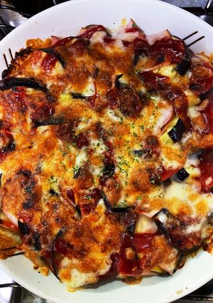 メチャ簡単!ナスのチーズ焼き-レシピのメイン写真