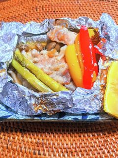 豚肉と野菜のホイル焼き-レシピのメイン写真