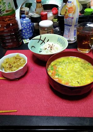 コーンスープラーメン-レシピのメイン写真