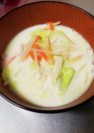 豆乳スープ❀タンメン風？-レシピのメイン写真