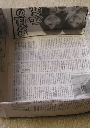 カステラの新聞型の作り方とカステラレシピ-レシピのメイン写真