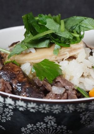 松茸肉ご飯-レシピのメイン写真