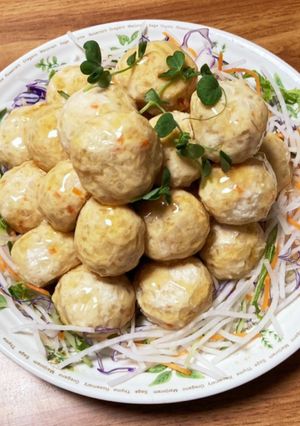 レンジで簡単鶏だんご♪-レシピのメイン写真