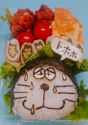 トホホ~汗ばむ ドラえもん キャラ弁-レシピのメイン写真