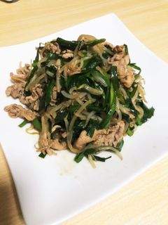我が家のニラ炒め-レシピのメイン写真