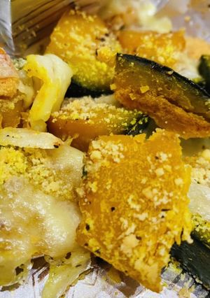 かぼちゃの煮物リメイク チーズ焼き-レシピのメイン写真