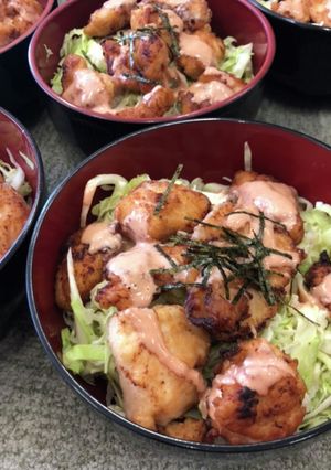 鶏マヨ丼-レシピのメイン写真