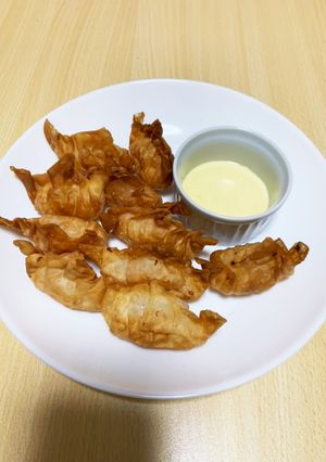 揚げ海老ワンタン（沙律明蝦餃）-レシピのメイン写真
