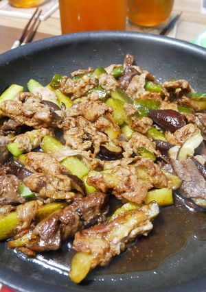 不器用茄子と胡瓜の肉のバルサミコ酢焼き-レシピのメイン写真