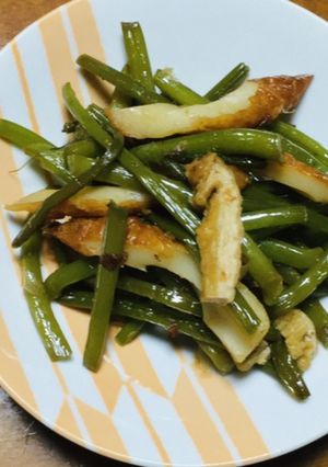サツマイモの茎で作る醤油炒め-レシピのメイン写真