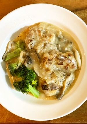 鶏肉のクリーム煮（乳成分不使用）-レシピのメイン写真