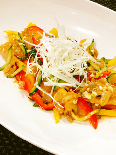 簡単お刺身と野菜のサラダ-レシピのメイン写真