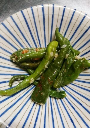 斬新！しし唐辛子の塩麹炒め-レシピのメイン写真