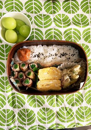 豆苗の肉巻き弁当〜高校生男子弁当〜-レシピのメイン写真