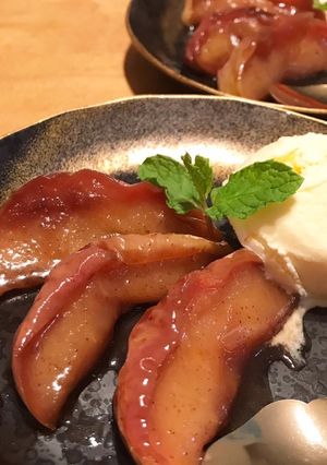 レンチンで簡単☆りんごの赤ワイン煮-レシピのメイン写真