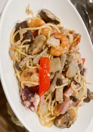 【コストコアヒージョ】パスタアレンジ-レシピのメイン写真