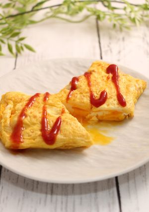 簡単!月見たまご焼き-レシピのメイン写真