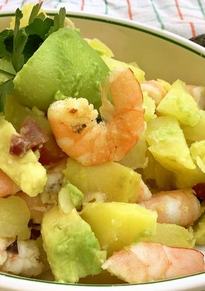 材料三つだけ！海老アボカドサラダ-レシピのメイン写真