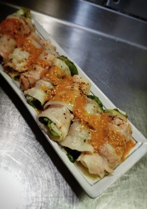 レタスチーズの豚バラ巻❨(@≧↺≦@)❩-レシピのメイン写真