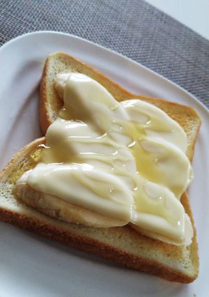手軽に美味しい☆バナナチーズトースト♪-レシピのメイン写真