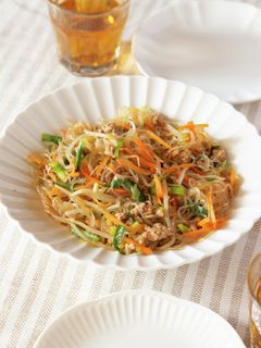 野菜をたっぷり入れてつくる麻婆春雨-レシピのメイン写真