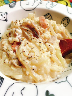 5分で簡単コクうま!豆乳リゾット♡-レシピのメイン写真