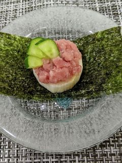 おつまみ☆マグロ叩きの長芋クラッカー☆-レシピのメイン写真