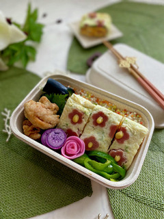韓国のお花卵焼き「コッケランマリ」弁当-レシピのメイン写真