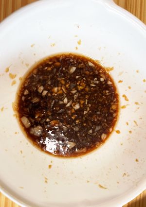 刻み生姜と玉ねぎの和風ソース(1回目)-レシピのメイン写真