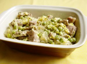 ポルトガルお惣菜☆豚肉とうすいえんどう豆-レシピのメイン写真