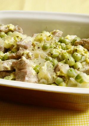 ポルトガルお惣菜☆豚肉とうすいえんどう豆-レシピのメイン写真