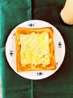 かぼちゃの煮物でチーズトースト-レシピのメイン写真