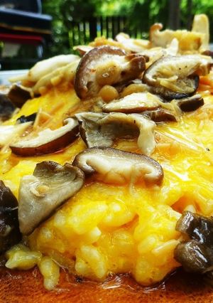 キャンプ飯キノコ天津飯-レシピのメイン写真