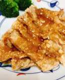 【病院】揚げ鶏ねりごまソース【給食】
