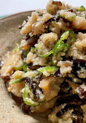椎茸ときくらげのおから煮-レシピのメイン写真
