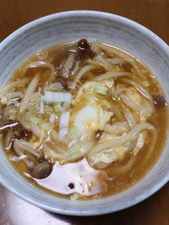 しめじの卵とじうどん-レシピのメイン写真