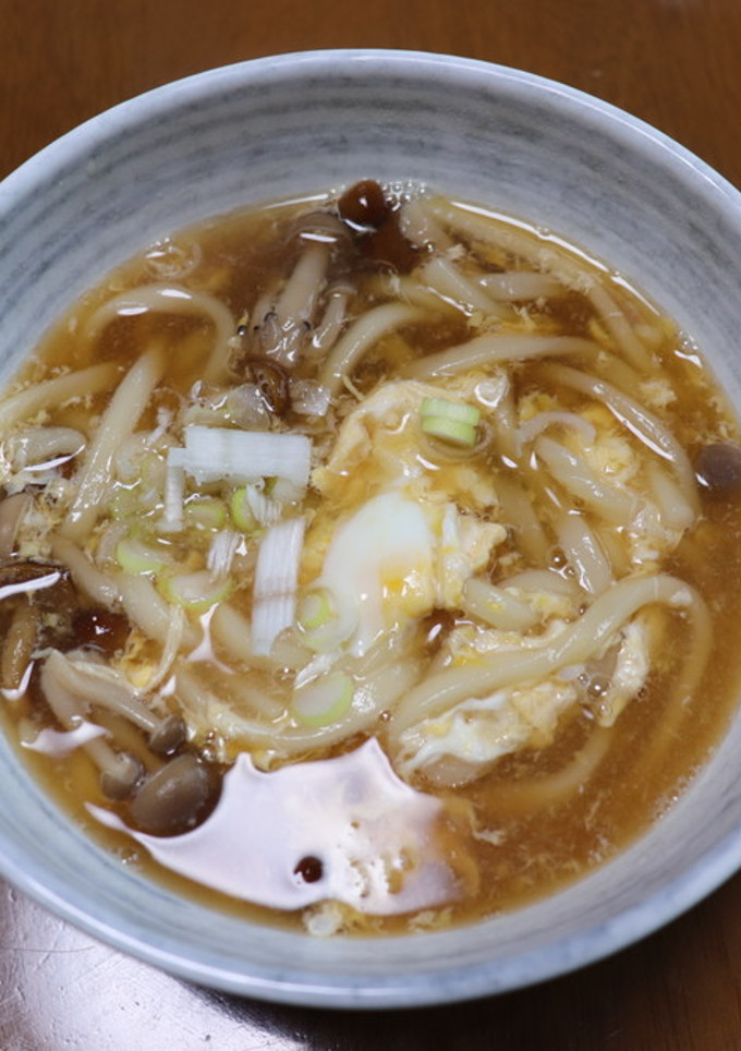 しめじの卵とじうどん-レシピのメイン写真