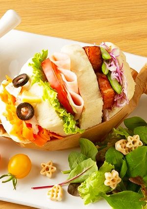 レンジで簡単☆野菜たっぷりサンドイッチ-レシピのメイン写真
