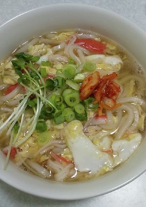 かに玉あんかけうどん-レシピのメイン写真
