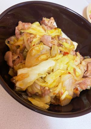 豚肉とキャベツの豆板醤炒め-レシピのメイン写真