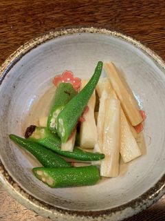 山芋とおくらの梅ポン酢あえ-レシピのメイン写真