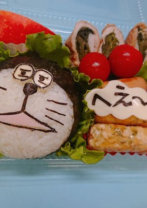 心ない返事をする ドラえもん キャラ弁-レシピのメイン写真