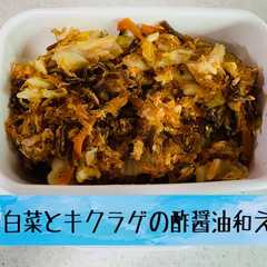 รูปของ 作り置き＊白菜とキクラゲの酢醤油和え