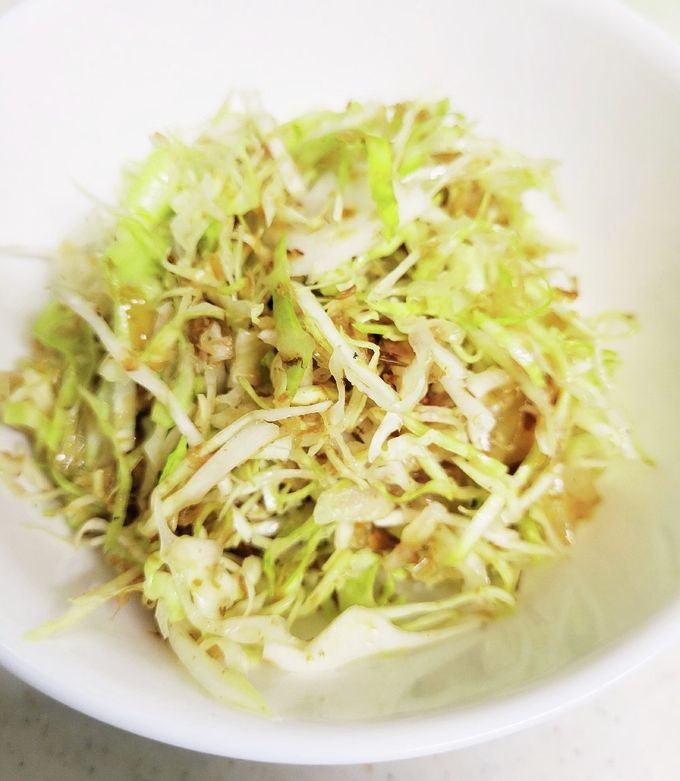 簡単キャベツと鰹ぶしサラダ-レシピのメイン写真