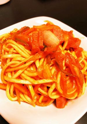 沖縄ソバでナポリ？焼きそば？-レシピのメイン写真