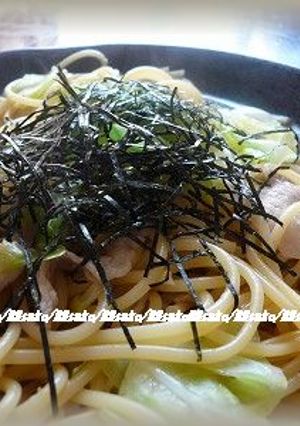 豚とキャベツの柚子胡椒風味パスタ♪-レシピのメイン写真